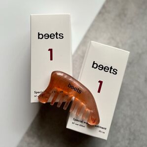 【未開封】beets ビーツ ウォータートリートメント300ml×2本 & リフトスキャルプカッサコーム(シートマスク1枚付き)