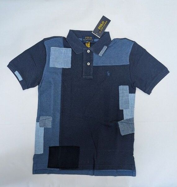 【新品 未使用タグ付き】ラルフローレン 半袖ポロシャツ デニムカラー BOYSL 160サイズ メンズS相当 POLO