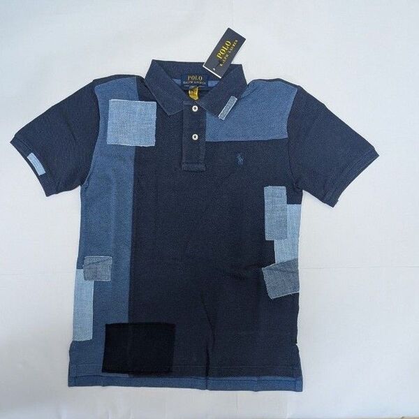 【新品 未使用タグ付き】ラルフローレン 半袖ポロシャツ デニムカラー BOYSXL 170サイズ メンズM相当 POLO