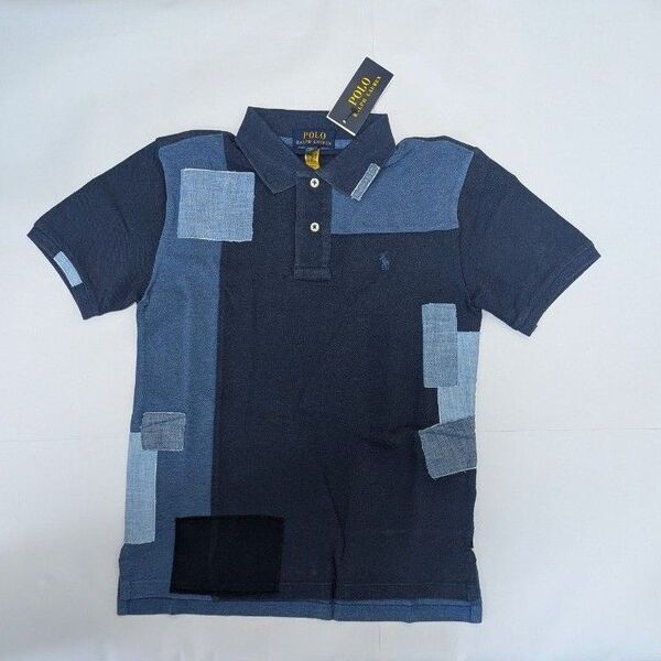 【新品 未使用タグ付き】ラルフローレン 半袖ポロシャツ デニムカラー BOYSМ 150サイズ POLO RalphLauren