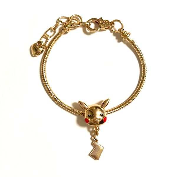 ピカチュウ ブレスレット ゴールド ポケモン ポケットモンスター アクセサリー 金色 キャラクター ジュエリー