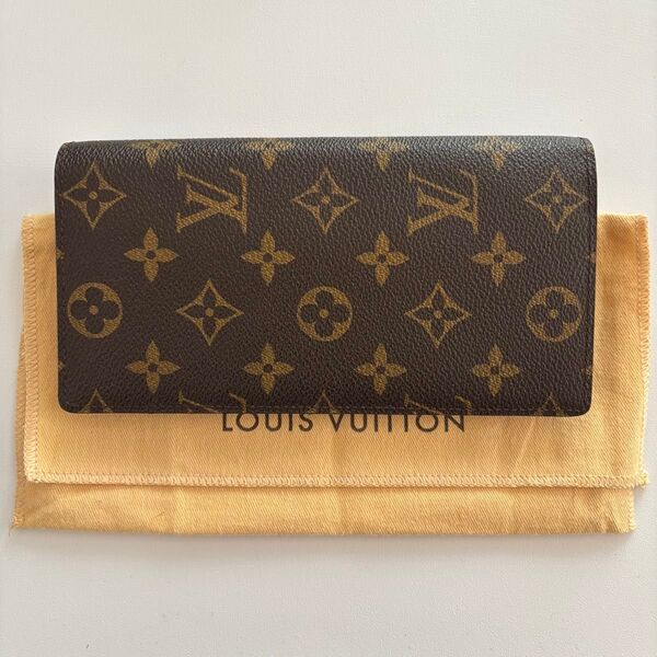 【ほぼ新品】ルイヴィトン 長財布 ポルトフォイユ・ブラザ モノグラム 札入れ LOUIS VUITTON