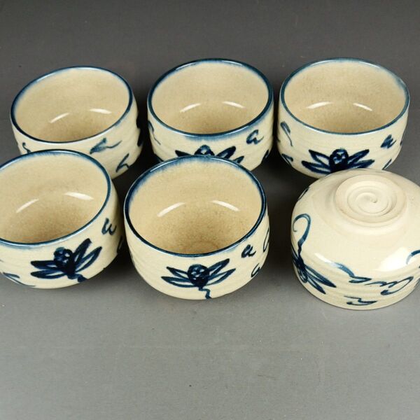 茶道具 抹茶碗 京焼 安南写し 数茶碗 六客