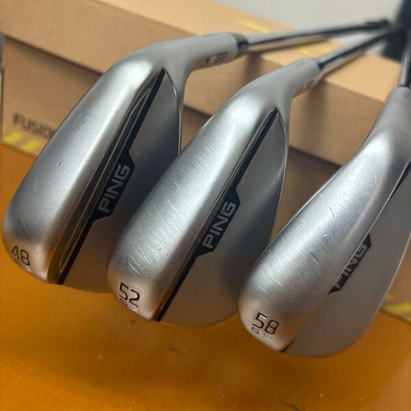 ピン ウェッジS159 3本セット48°52°58° シャフトNS950 NEO Sフレックス