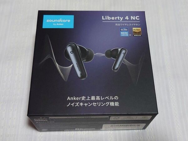 未使用 Anker アンカー Soundcore Liberty 4 NC ブラック ワイヤレスイヤホン ノイズキャンセリング