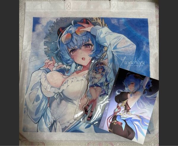 ★ユユヒュ★イラストグッズ★原神★甘雨★アクリルスタンド★ポスターカード★トートバッグ★水着★3点セット
