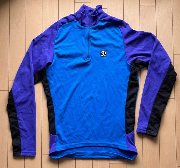 PEARL iZUMi パールイズミ ハーフジップ 長袖シャツ サイズM 青紫黒