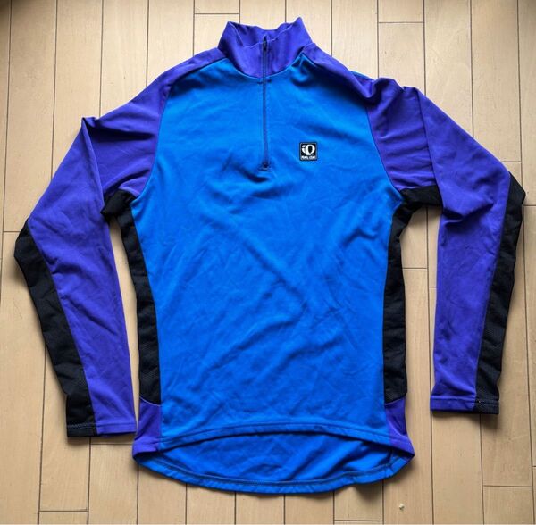 PEARL iZUMi パールイズミ ハーフジップ 長袖シャツ サイズL 青紫黒