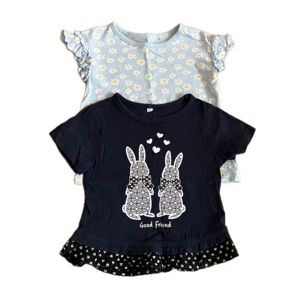 西松屋 女の子 半袖Tシャツ 95cm 2枚セット