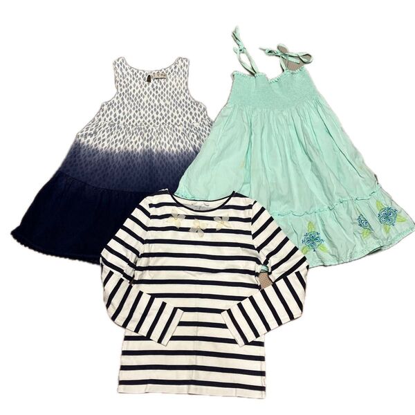 nextノースリーブ ワンピース ボーダー長袖Tシャツ 4-5years 110cm 3枚セット