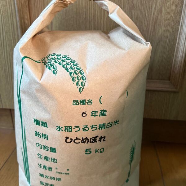 ひとめぼれ 玄米5kg 令和6年産 農家直送