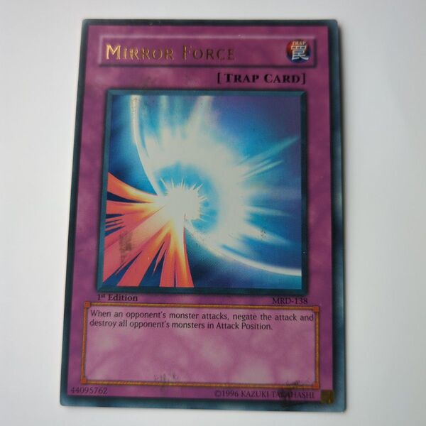 遊戯王 ミラーフォース 1st edition MRD-138 旧アジア版 ほぼ美品