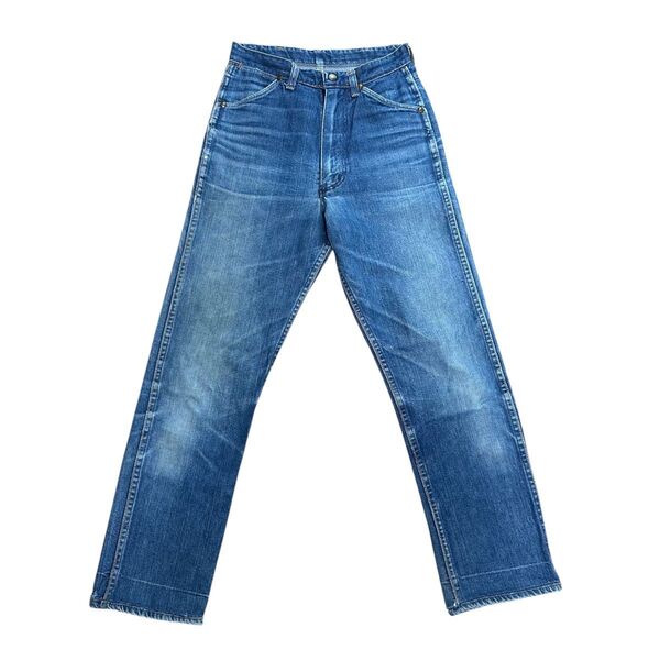 雰囲気最高 ヴィンテージ 60s 後期 ラングラー 11mwz IDEAL ジッパー オリジナル ジーンズ デニムユニセックス