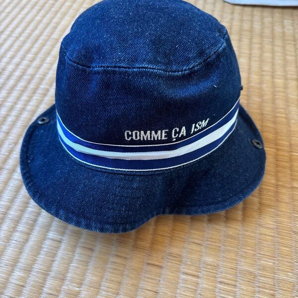 COMME CA ISM デニムバケットハット ネイビー 48センチ(1歳から2歳)