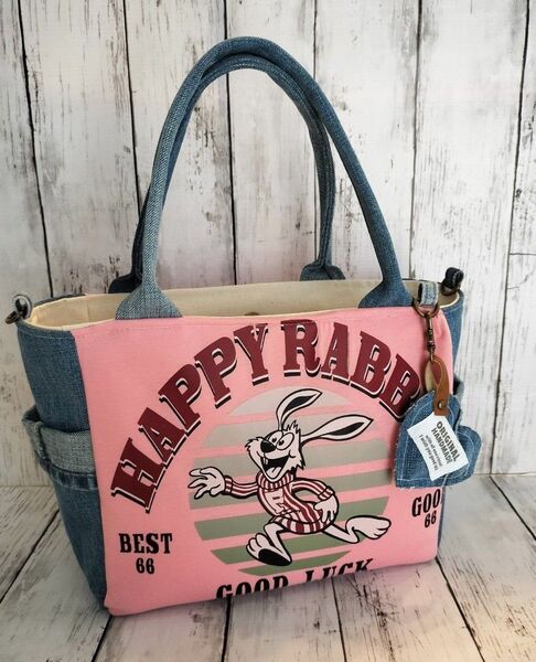 ハンドメイド バッグ デニムバッグ トートバッグ