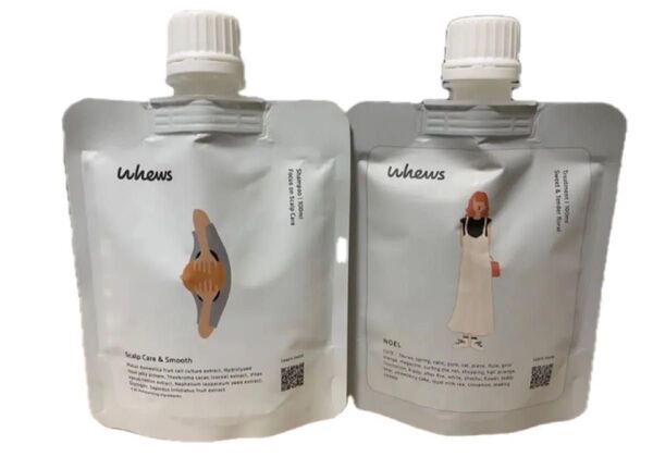 【高級ヘアケア】whewsスカルプシャンプー&トリートメント(ノエル)サロン開発品/頭皮ケアダメージケア修復!サラツヤ/熱ダメージ