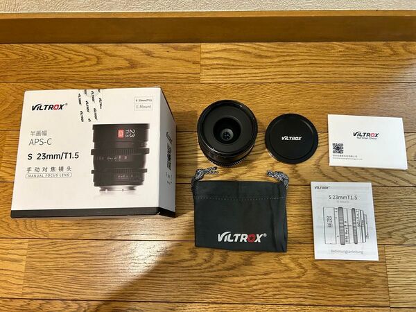 VILTROX 23mm/T1.5 APS-C 単焦点レンズ ソニーEマウント