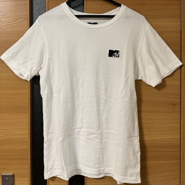 MTV GU コラボ ロゴTシャツ ホワイト