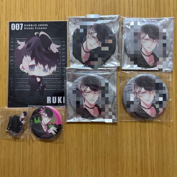 無神 ルキ DIABOLIK LOVERS Bloody Prisoner 告白メッセージ入り ホロ缶バッジ 他