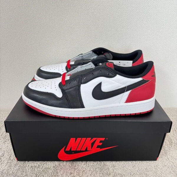 【新品/27cm】Nike Air Jordan 1 Retro Low OG "Black Toe"