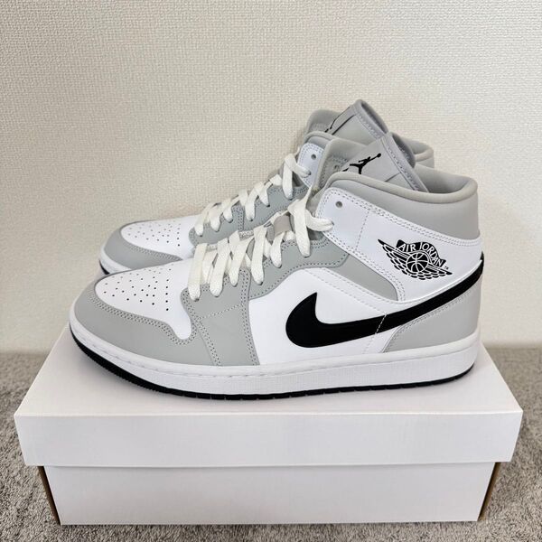 【中古品/27.5cm】Nike Wmns Air Jordan 1 Mid "Grey Fog/White/Black"