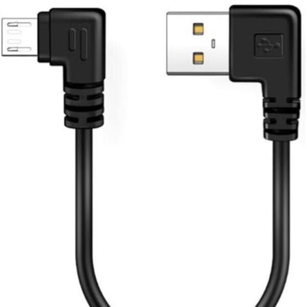 USB2.0上下左右90度L字方向変換ケーブル Micro USB2.0延長
