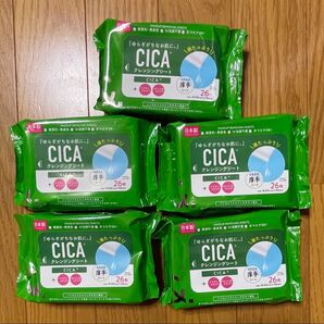 【5個セット】CICA クレンジングシート(厚手)26枚入り⑥