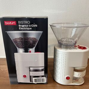 bodum BISTRO コーヒーミル 電動ミル ホワイト/レッド
