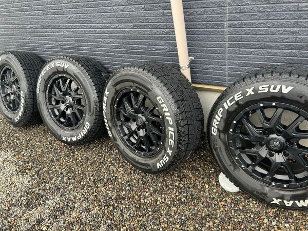 265/65R17 スタッドレス バリ溝 グリップアイスX ホワイトレター【引き取り限定】