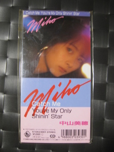 激レア!!中山美穂 CD「Catch Me/You're My Only Shinin'Star」CDシングル/CDS