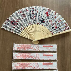 ハローキティ 扇子 未使用品 5点まとめ売り