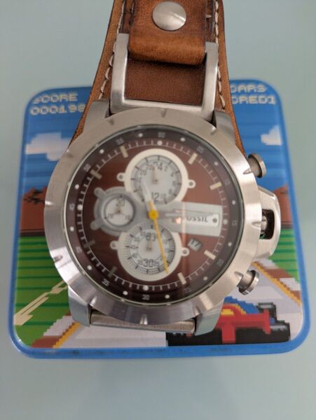 FOSSIL 腕時計 メンズ アナログ ブラウン