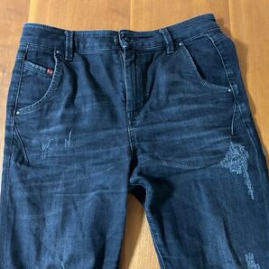 【DIESEL 】ディーゼル Fayza-Evo リペア加工 26 デニム BLK 0679F