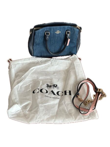 【美品】COACH デニム バッグ