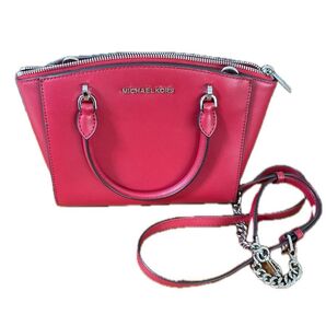 【美品】MICHAEL KORS マイケルコース2WAYバッグ 赤 ショルダー取外し可能