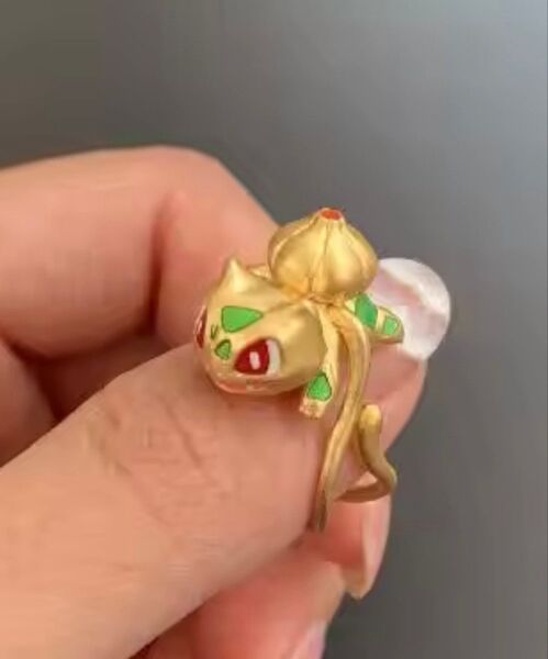 ポケットモンスター ポケモン フシギダネ リング 指輪 アクセサリー アクセ Pokemon ゴールド レディース メンズ