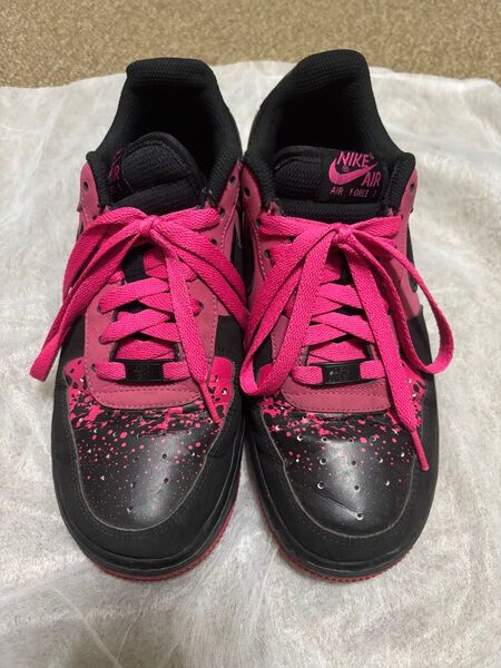 【中古品】Nike AIR FORCE Ⅰ ピンク スニーカー 24.5cm
