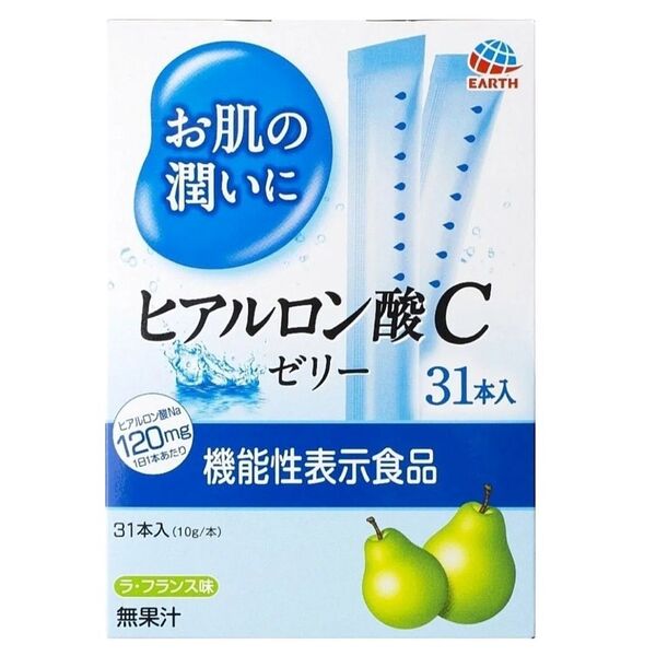 アース製薬 お肌の潤いに ヒアルロン酸Cゼリー 31本入 機能性表示食品