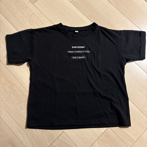 トップバリュ キッズ女児 半袖Tシャツ ブラック 140cm