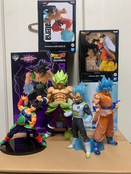 ドラゴンボール フィギュア 一番くじ、プライズ 未開封+開封品 7点セット 孫悟空 バーダック ブロリー ベジータ