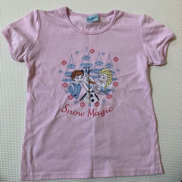 アナと雪の女王 Tシャツ 130cm ピンク