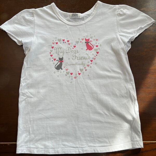 CROWNBANBI 半袖Tシャツ 女の子 白 150
