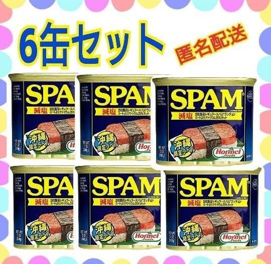 スパム減塩6缶 ランチョンミート チューリップ