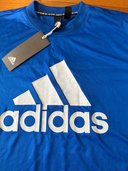 adidas アディダス新品Tシャツ青白L