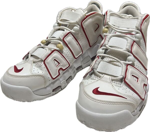 NIKE AIR MORE UPTEMPO 96 ホワイト/レッド 27.5cm