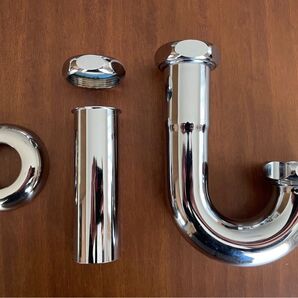 排水トラップ32 U管、片ツバ直管、袋ナット、ワン座のセット