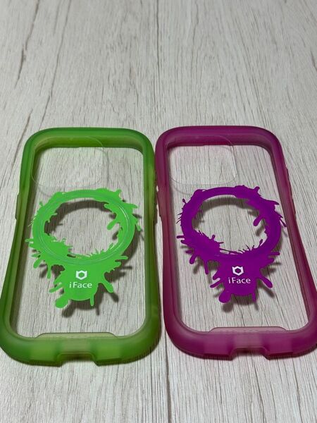 iFace iPhoneケース 2個セット グリーン ピンク 15Pro