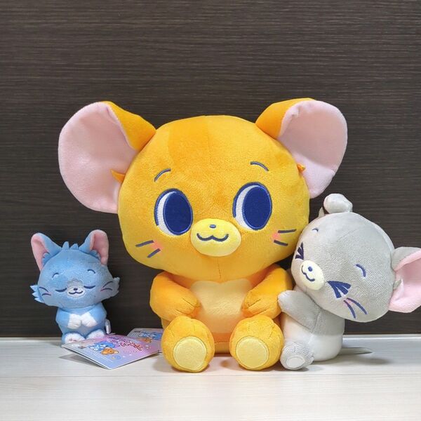 トムとジェリー とむとじぇりーごっこ ぬいぐるみ セット LLぬいぐるみ (ジェリー&タフィー) マスコット すやすや(トム)