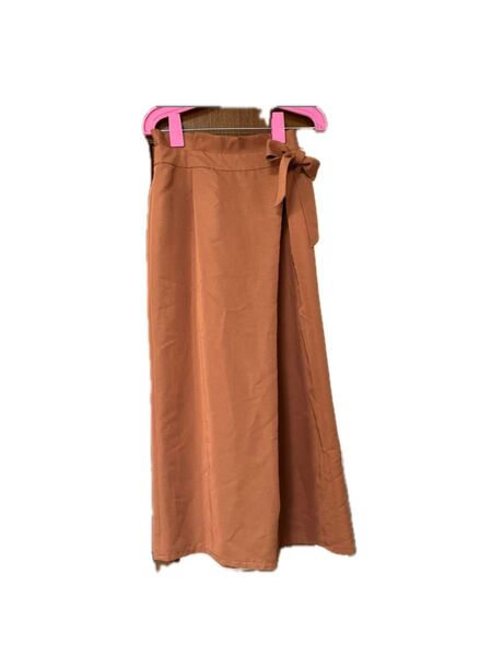 ワイドパンツ リボン ウエスト調節可