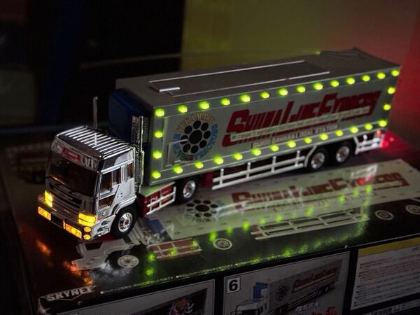 【電飾用アダプター付き】RC デコトラ 椎名急送 由加丸 スカイネット トレーラー ラジコン 希少品